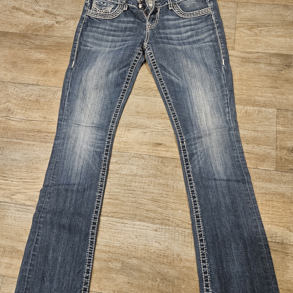 Women’s Faded Blue Bootcut Jeans